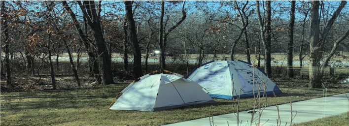 Tkanina chłodzaca Radi cool zastosowana do produkcji namiotu