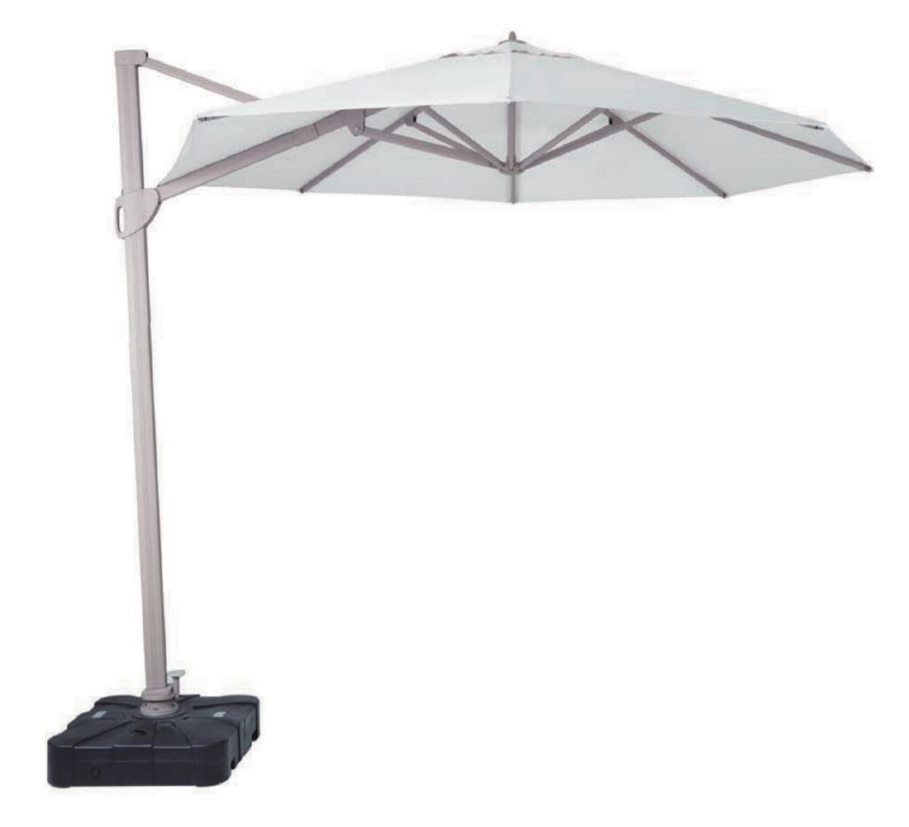 Tkanina chłdząca Radi Cool może być użyta do produkcji parasoli ogrodowych, zadaszeń ogródków, pergoli itp