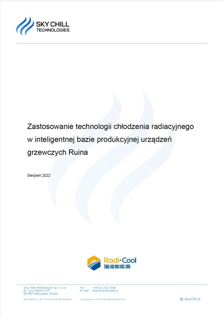 Wyniki zastosowania technologii chłodzenia pasywnego w budynku biurowo-produkcyjnym