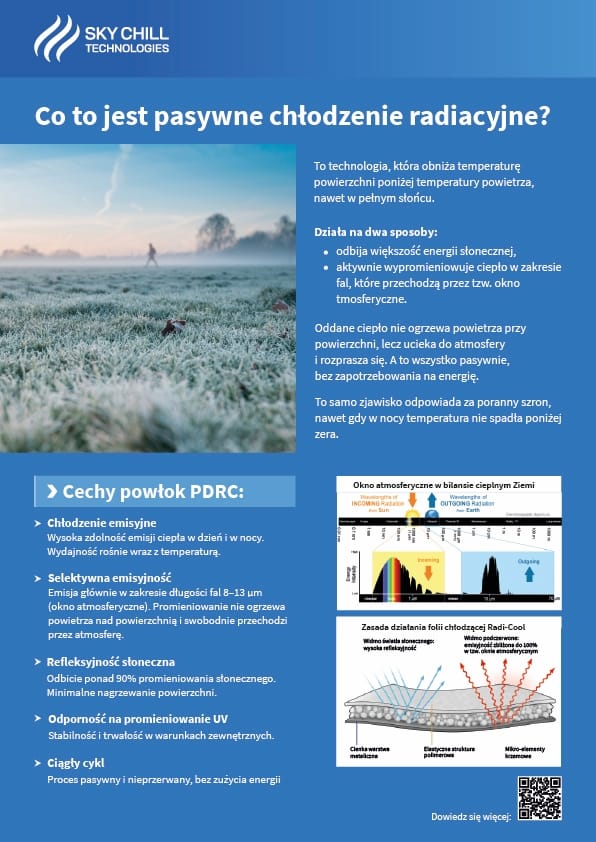 Jak działa pasywne chłodzenie radiacyjne